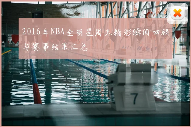 2016年NBA全明星周末精彩瞬间回顾与赛事结果汇总